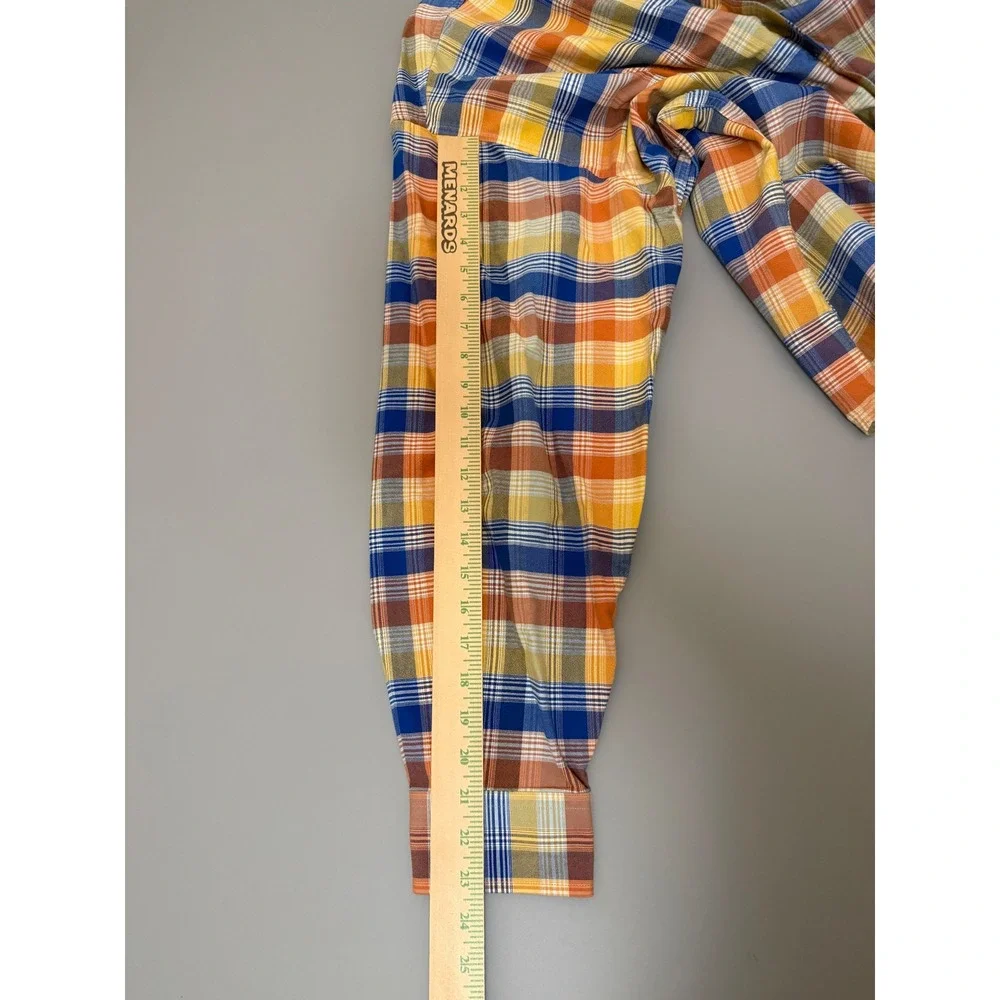 Duck Head Classic Oxford Plaid Button Down Shirt Mens XL 100% Cotton